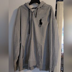Ralph Lauren Gray Zip-Up Sweater